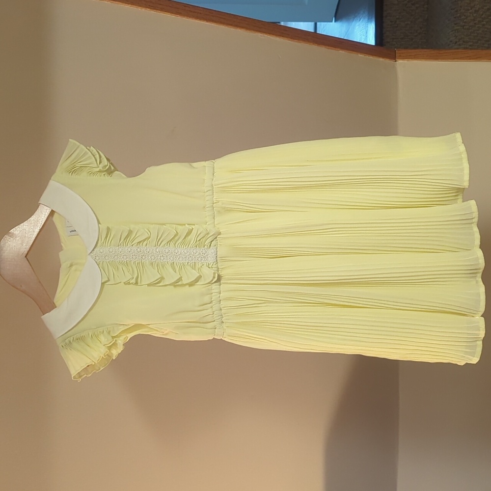 Janie and Jack Daffodil Dream Little Girls Size 6 Yellow Dress